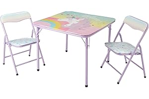 Heritage Kids Purple Unicorn Table and Chair Set: A Magical Realm for Little Princesses