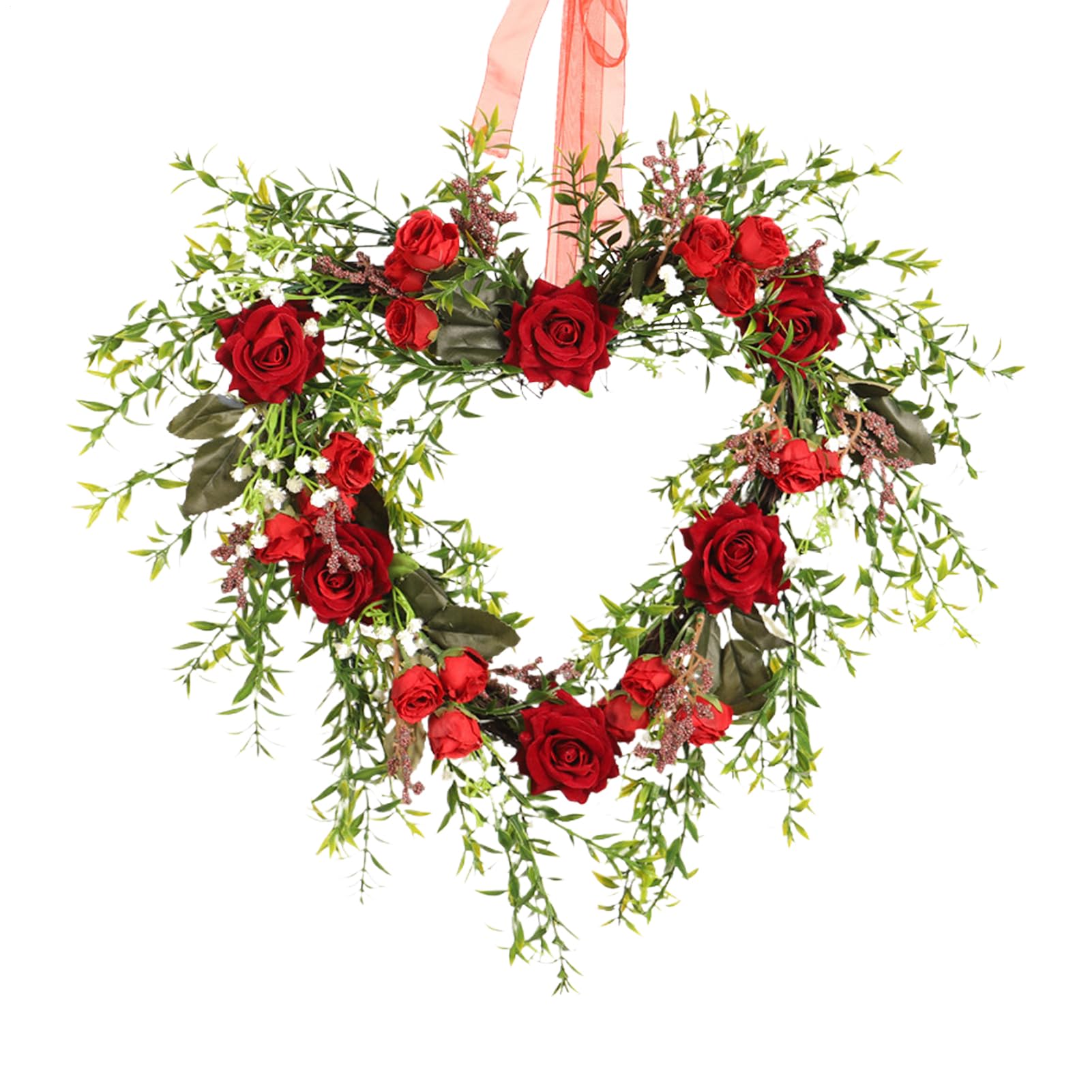 Couronne de porte Saint-Valentin pour illuminer votre maison au printemps