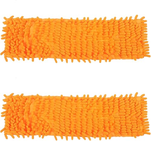 FOMIYES 2 paños de repuesto para cabezal de trapeador, almohadillas de repuesto suaves con absorción de agua, almohadillas reutilizables para