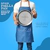Garcima Polished Steel Paella Pan Grey 50 cm