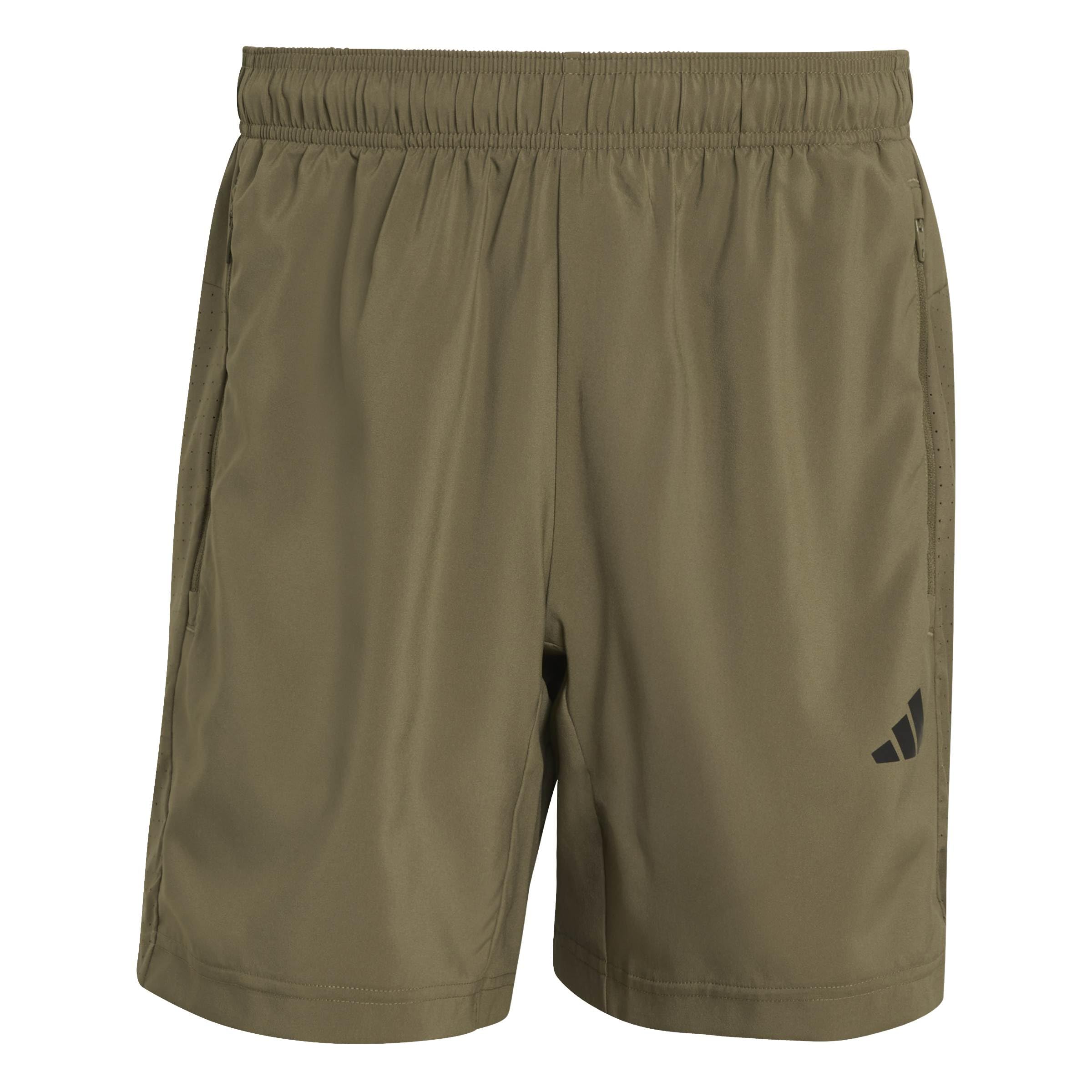 adidas Men's Workout Essentials Base Woven Short Shorts, Olive strata, XXL