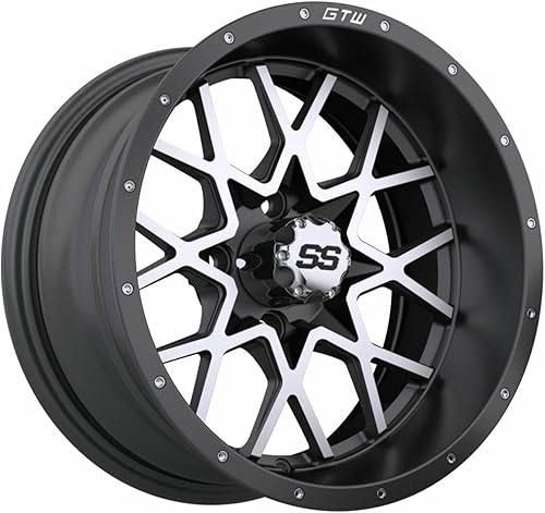 Vortex - Rueda de aluminio para carrito de golf, 44, desplazamiento 34