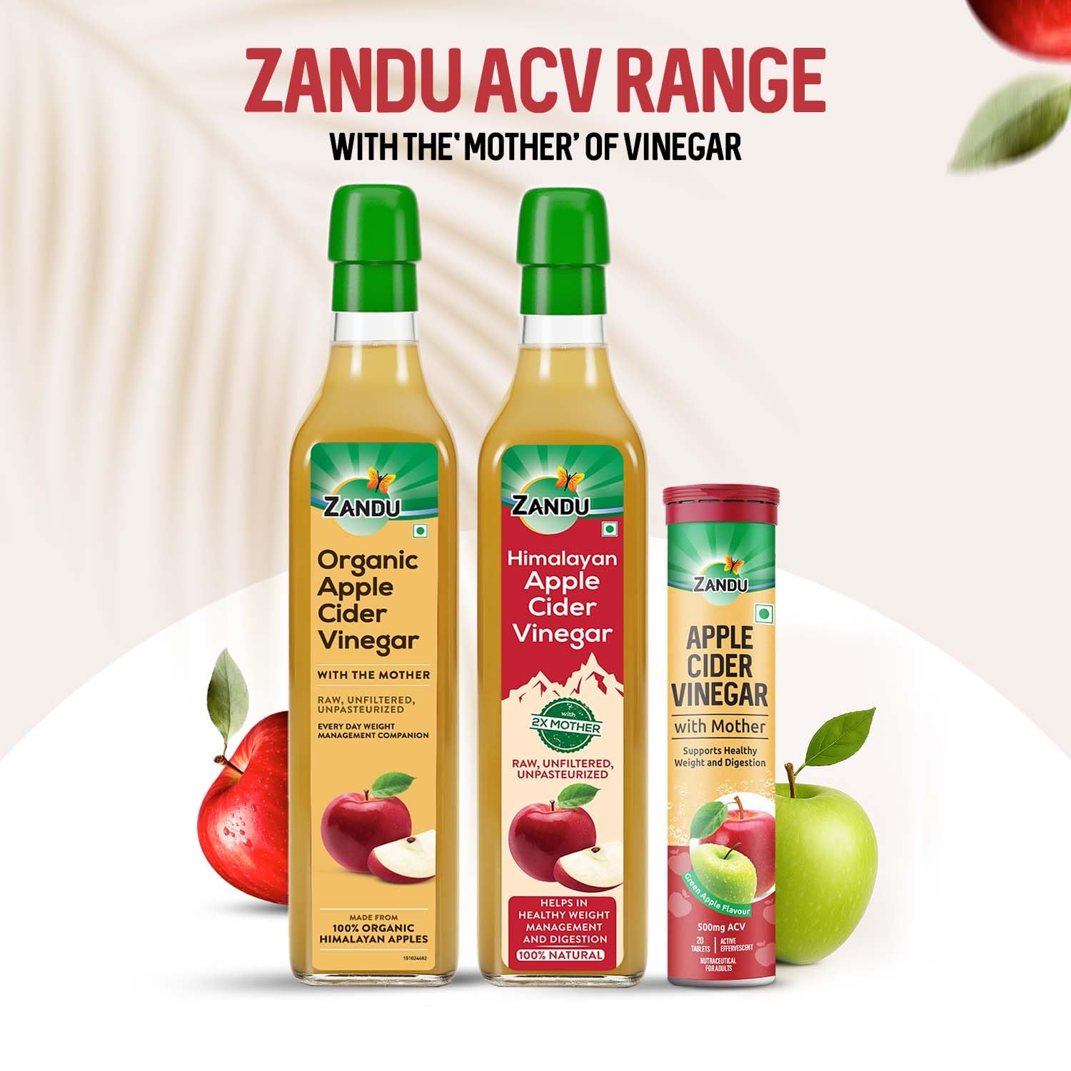 Zandu Apple Cider Vinegar ACV Effervescent 20 Tablets | With the Goodness of Mother of Vinegar | Supports Digestion and Healthy Weight Management | Green Apple Flavor | No added Sugar — Amazon image 8