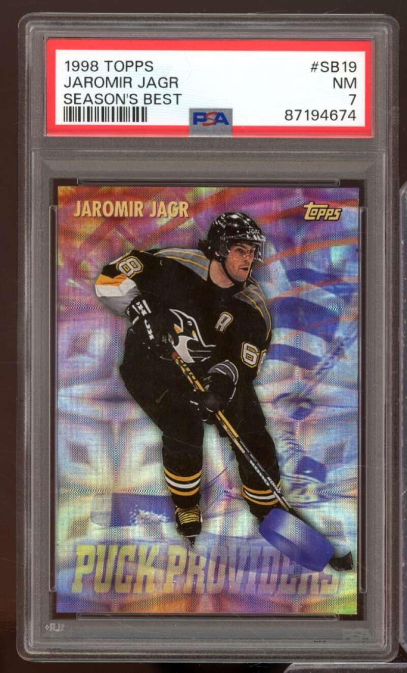 Amazon.com: Jaromir Jagr Card 1998-99 Topps #SB19 PSA 7