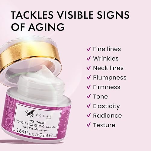 Miniatura 2 de Eclat Skincare Crema facial antienvejecimiento + crema de noche con retinol – Crema hidratante facial de día y noche con péptidos de colágeno, ácido