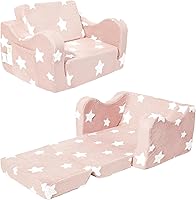 Vista 11 de Sofá para Niños Pequeños, Sofá para Niños Pequeños Plegable, Sofá Convertible 2 en 1 para Niños a Cama Tumbona para Niñas y Niños, Ideal para Leer