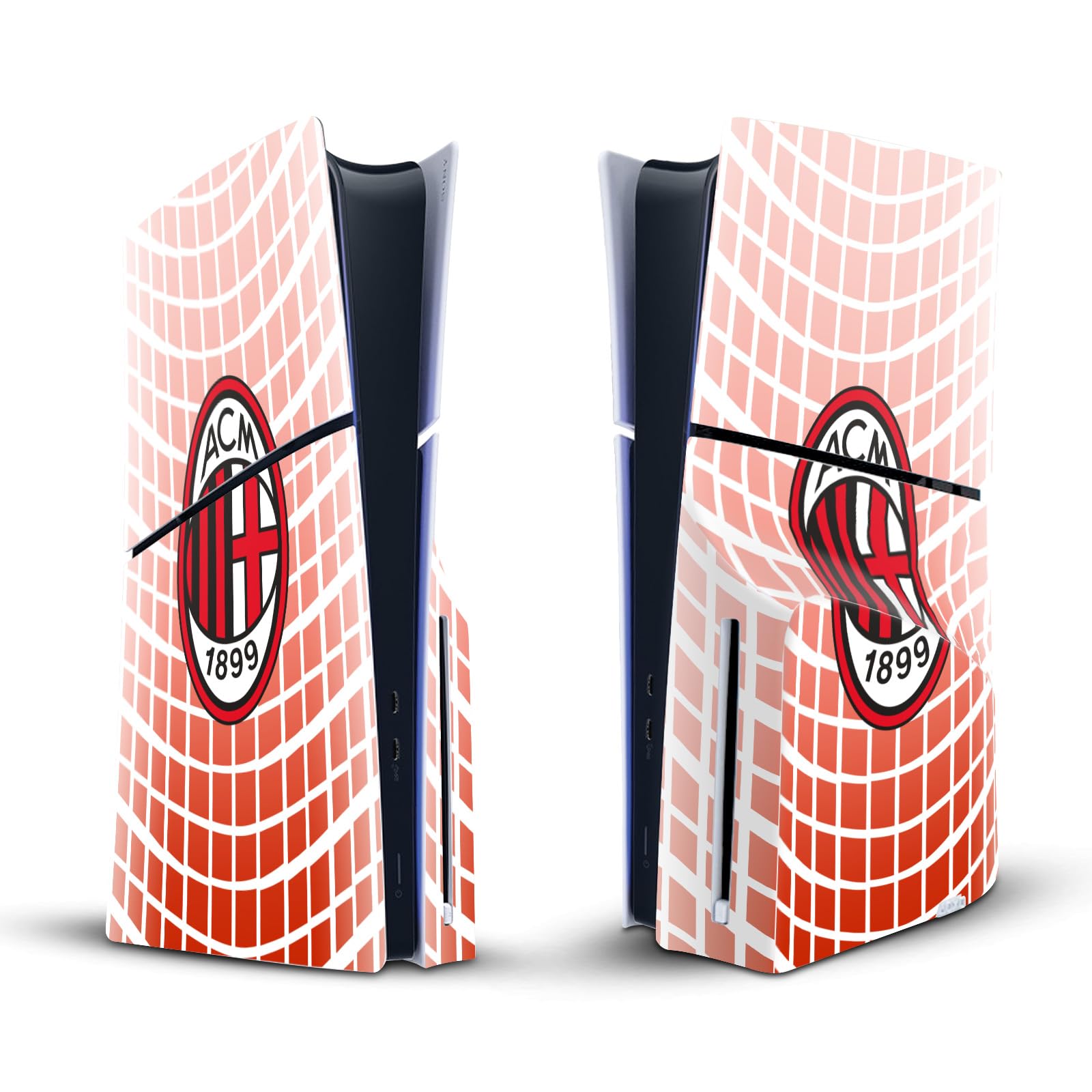 Skin AC Milan PS5 Slim Disc autocollant vinyle par Head Case Designs - 7