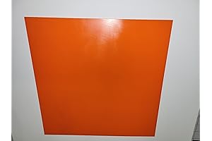 1/8" x 12" x 12" Orange Polyurethane Sheet