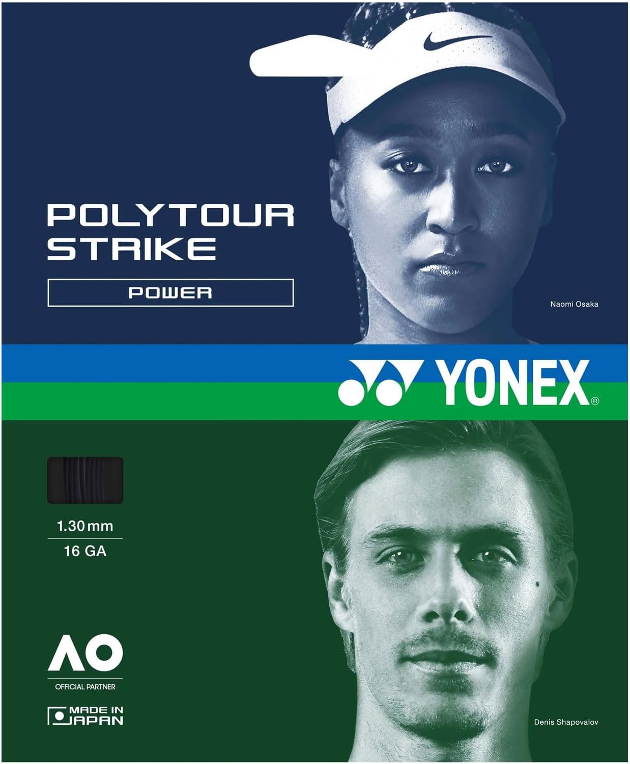 Yonex Poly Tour Strike Tennis String Set