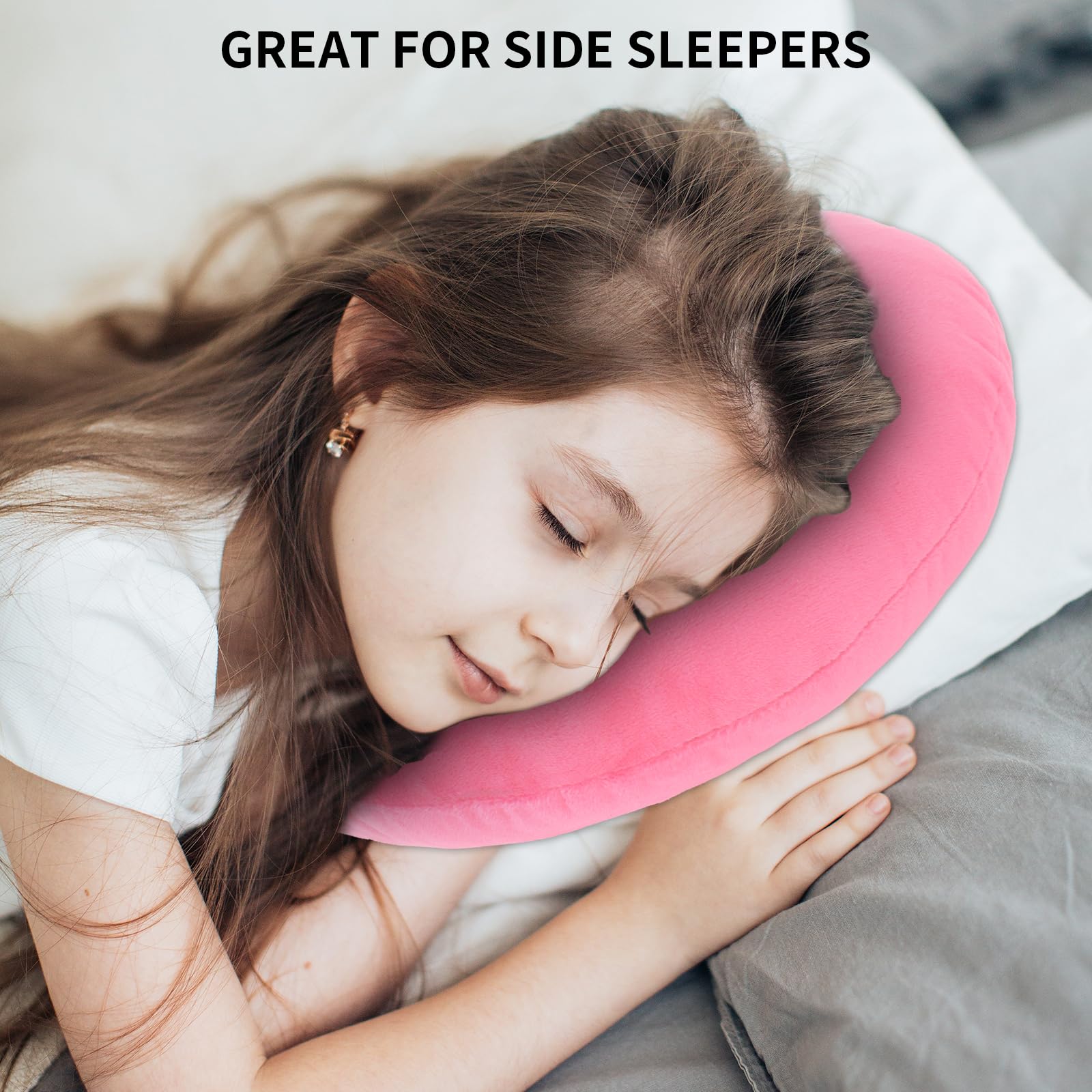 EasyStar Ear Piercing Pillow with Removable Pillowcase, Adjustable Padding Side Sleeper Pillow, Donut Shaped 29 by 29 cm, Protect Your Ears and Providing a Good Night's Sleep - Image 2