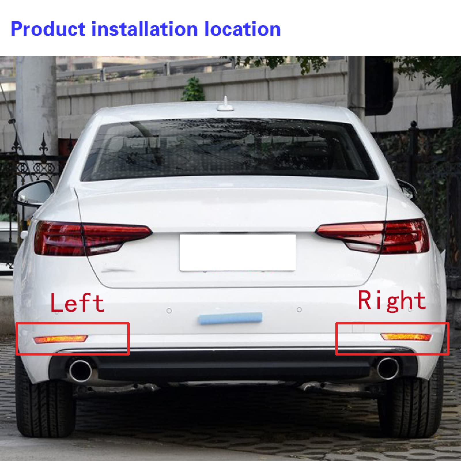 Fanale Posteriore Destro Per Audi A4 B9 2017-2019 – Luce Paraurti In PC Rosso, Sostituzione Facile E Resistente