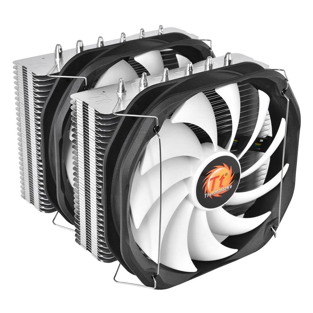 Thermaltake Frio Extreme Silent 14 Dual - Ventilador para PC, Color Negro y metálico