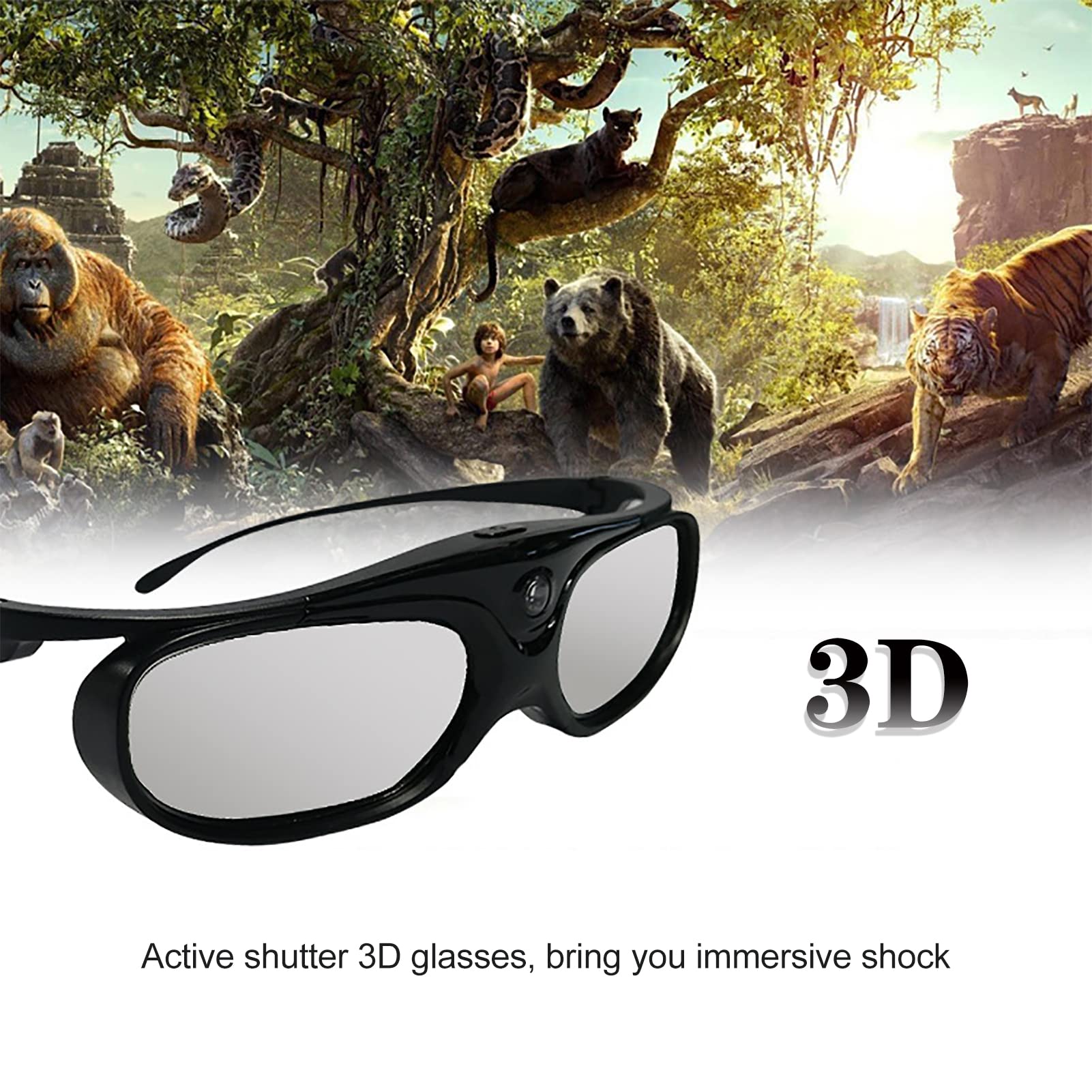 Snapklik.com : 3D Glasses, 1080P 3D Active Shutter Glasses ...
