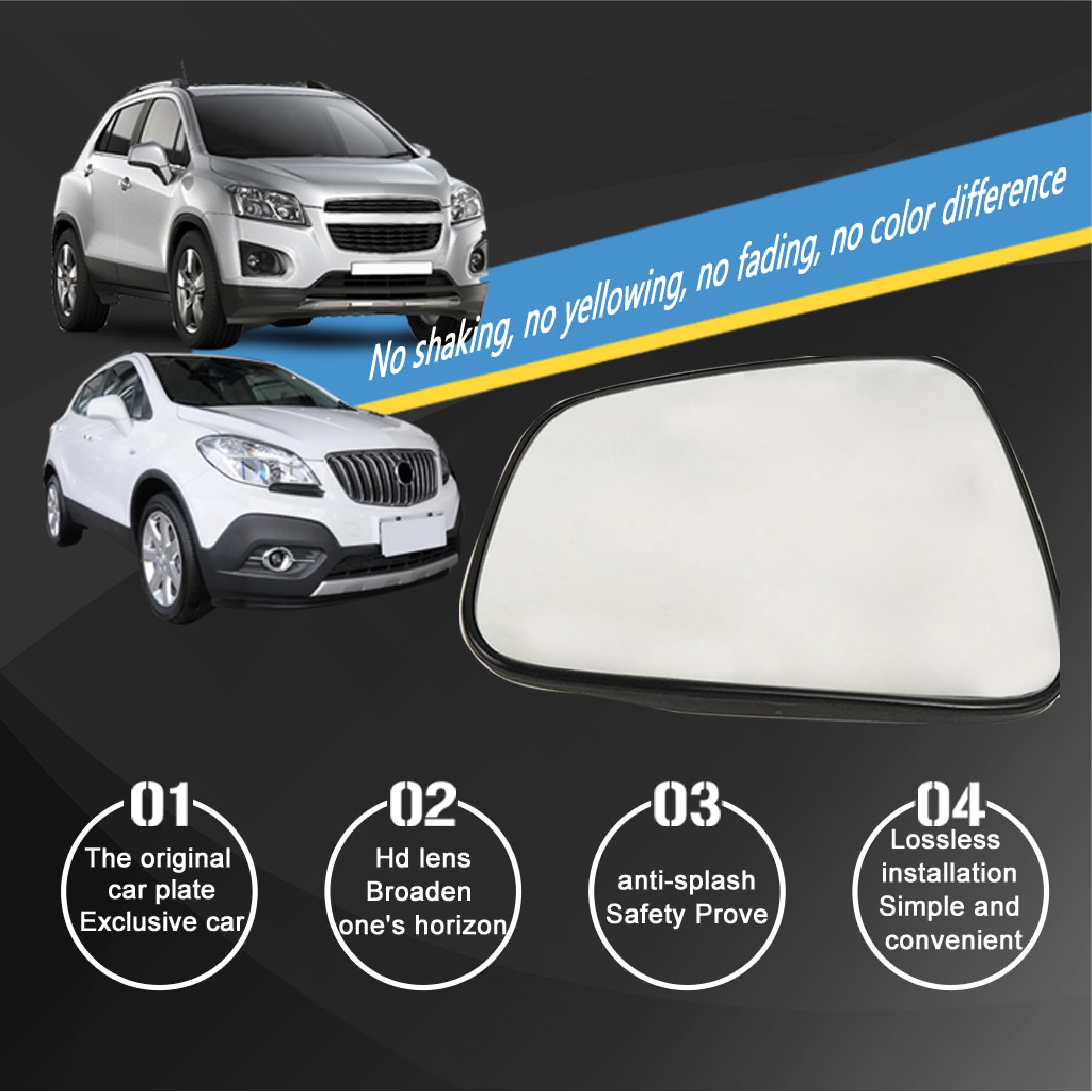 OMAC Auto-Fußmatten für Chevrolet Trax / Buick Encore 2013-2022 Schwarz