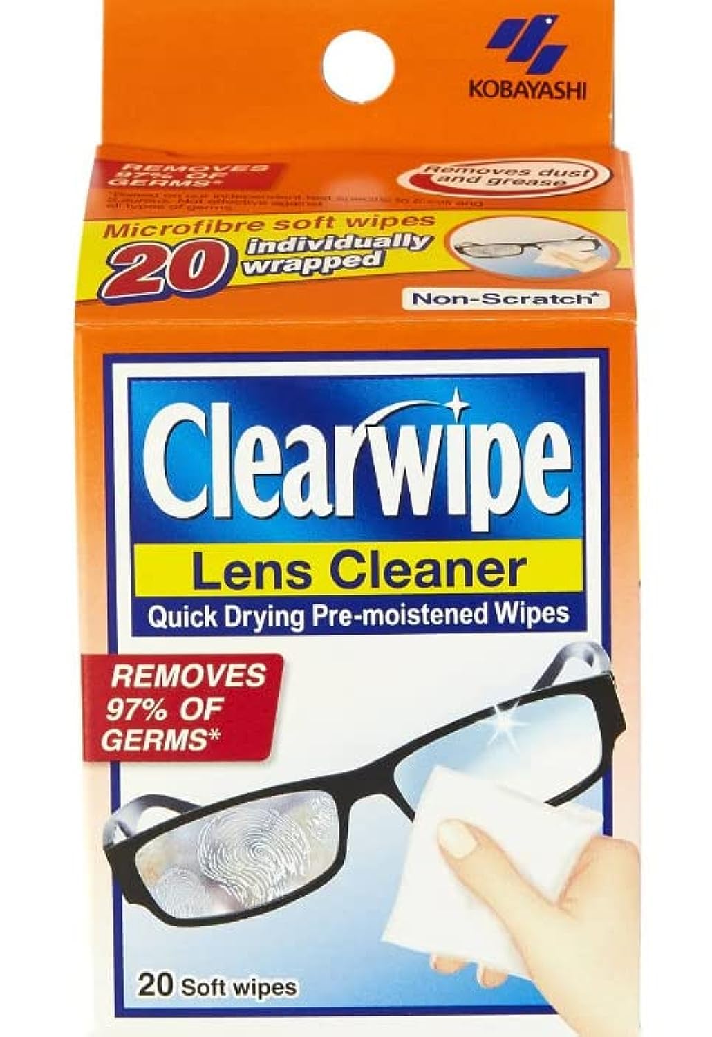 Clearwipe Lens Cleaner 20soft wipes