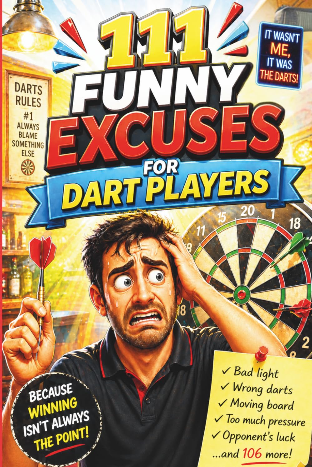 111 Funny Excuses for Dart Players: A Hilarious Dart Gift Book Packed with Misses, Laughs, and Real Game Moments
