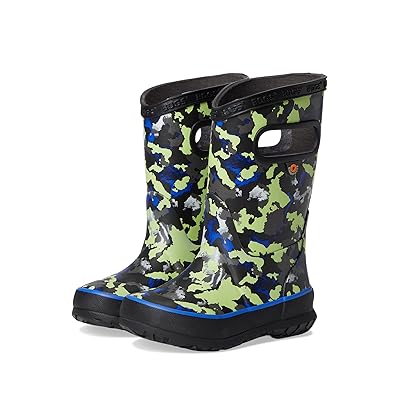 Bogs Kids Rainboot Camo Texture (Toddler/Little Kid/Big Kid) Kids Shoes Black