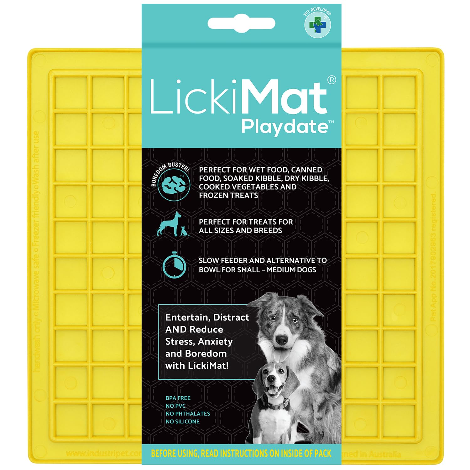 LickiMat Playdate Yellow