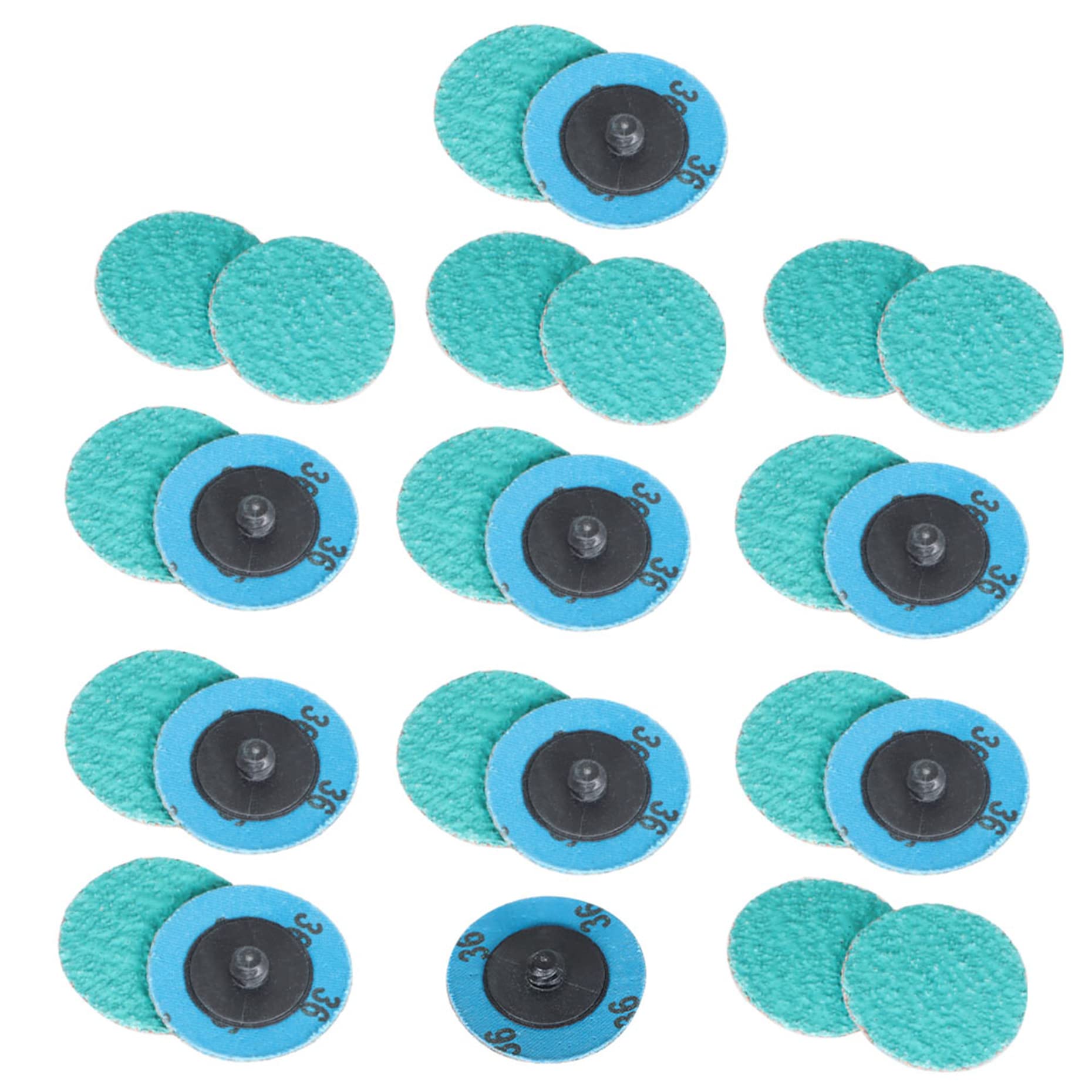 NYXCL 40Pcs Mixup Quick Change Discs Set, 2 Inch Zirconia Sanding Discs With 1/4" Holder, For Die Grinder Surface Prep Strip Grind Polish Finish Burr Rust Paint Removal,Surface Conditioning Discs - View #10