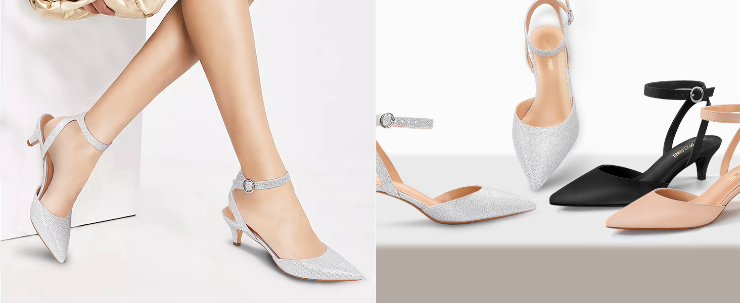 Sandali Decolleté Donna PIZZ ANNU - Tacco Medio 6.4 Cm, Cinturino Alla Caviglia, Pelle Sintetica - Foto 13