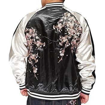 HOOD CROW 和風柄 スカジャン メンズ HOOD CROW 和風柄 スカジャン メンズ