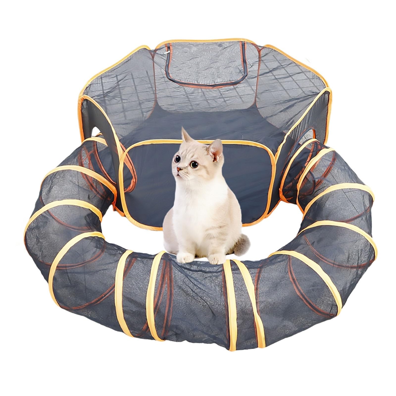Juguete de Túnel para Gatos, Tienda de Campaña Portátil para Mascotas Parque de Juegos para Perros y Gatos Plegable para Gatos Conejos Hurones y Animales Pequeños