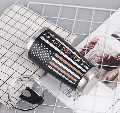 Miniatura 6 de Cosictic Vaso de viaje de 20 onzas con texto en inglés "It's One Thing To Be A Boss", regalo de cumpleaños o Navidad para jefe, jefe, líder,