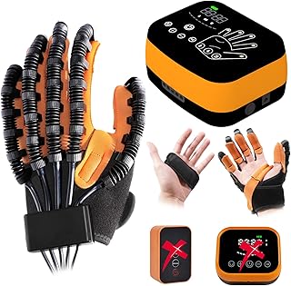 Equipamento de reabilitação de AVC atualizado, luvas de robô de reabilitação, exercitador de mão para pacientes com artrite por paralisia da mão hemiplégica de acidente vascular cerebral