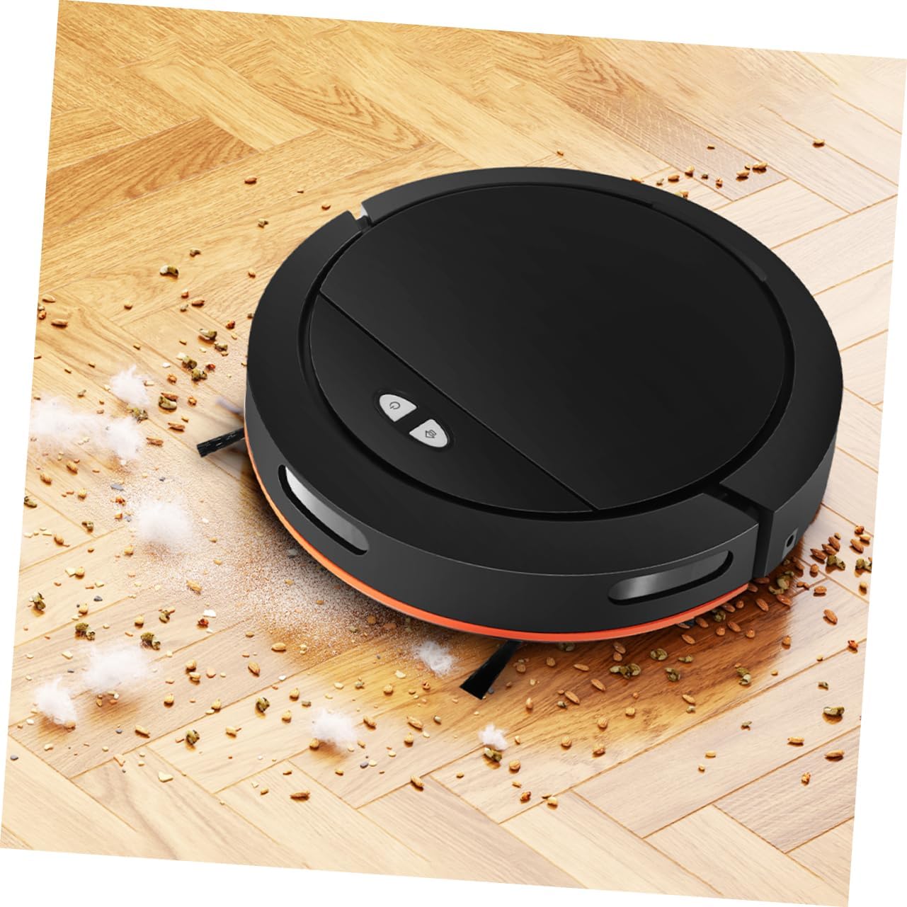 Automatic Robotic Vacuum Cleaner for Hard Floors Self-Charging for and Pet Owners Efficient Saving Cleaning Black Us Plug