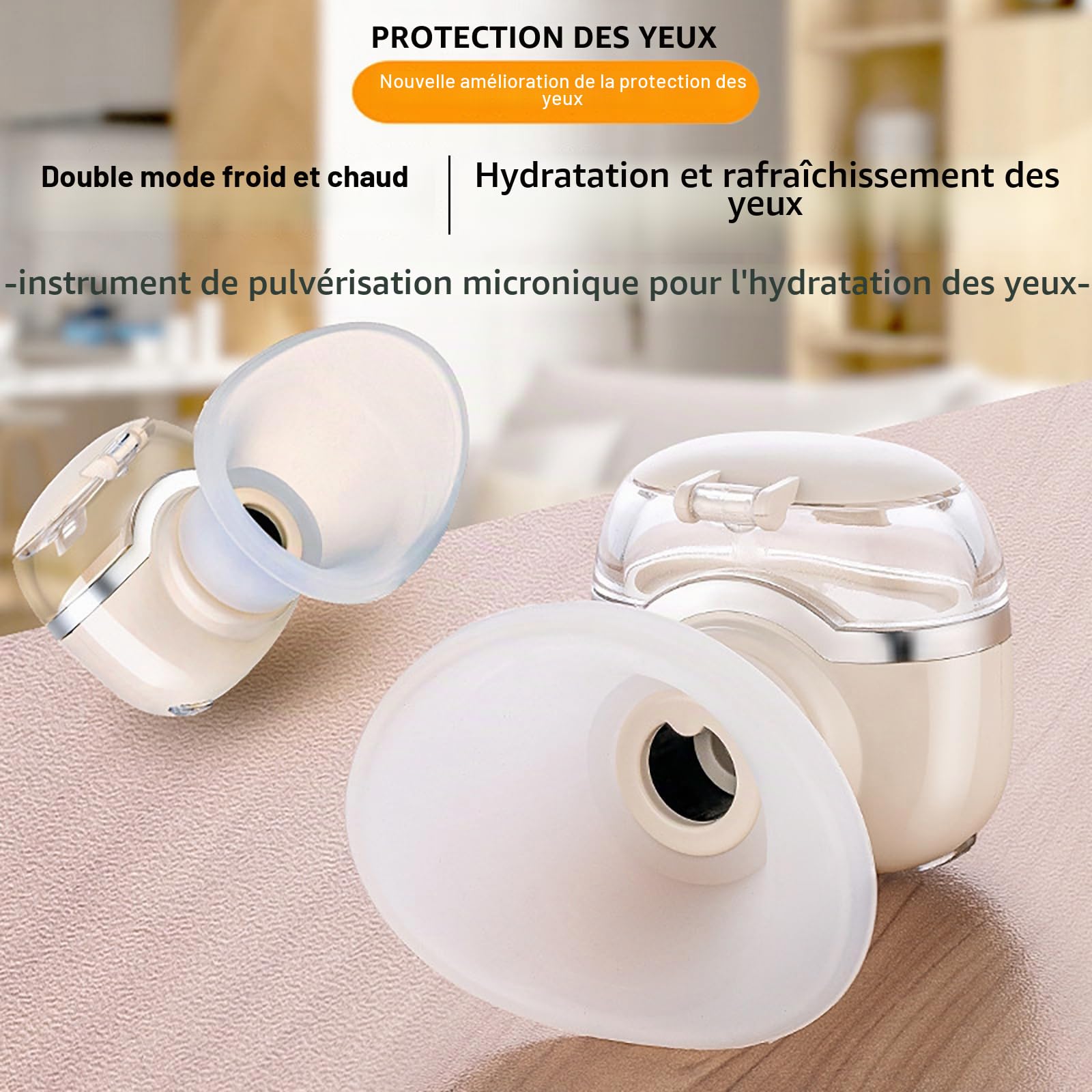 Johncase Mini Vaporisateur Chauffant pour oeil - Portable - Soulage les Yeux Secs et les Orgelets