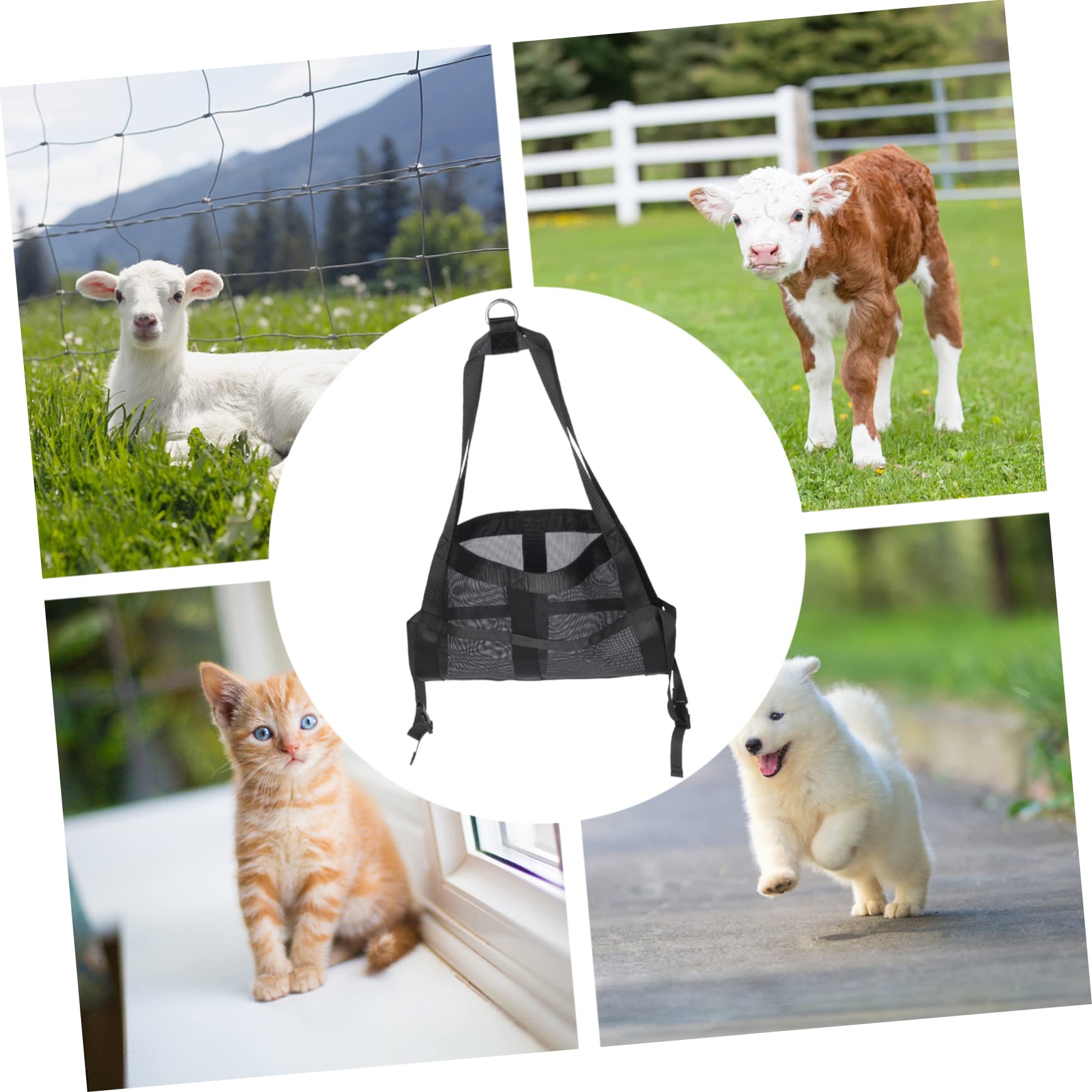 BESPORTBLE Imbracatura Per Pesare Bestiame Rete Per Pesare Bovini e Vitelli Animali Domestici Realizzata in Nylon Durevole e Sicuro Impedisce Agli Animali Di Muoversi Durante La Pesatura