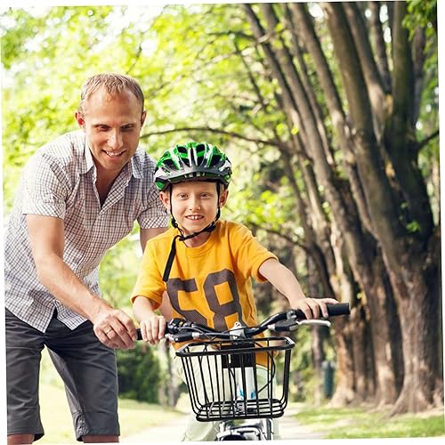 Miniatura 7 de Cesta de hierro para bicicleta, cesta delantera de bicicleta, contenedor de bicicleta, accesorios para bicicleta de montaña, cesta para manillar de