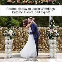 Vista 122 de Acrylic Display Riser Box Clear Plexiglass 12" x 12” x 19” No Lid Hollow Pedestal 5 Sided Display Trinkets Flowers Dust Cover Bin Collectible Items