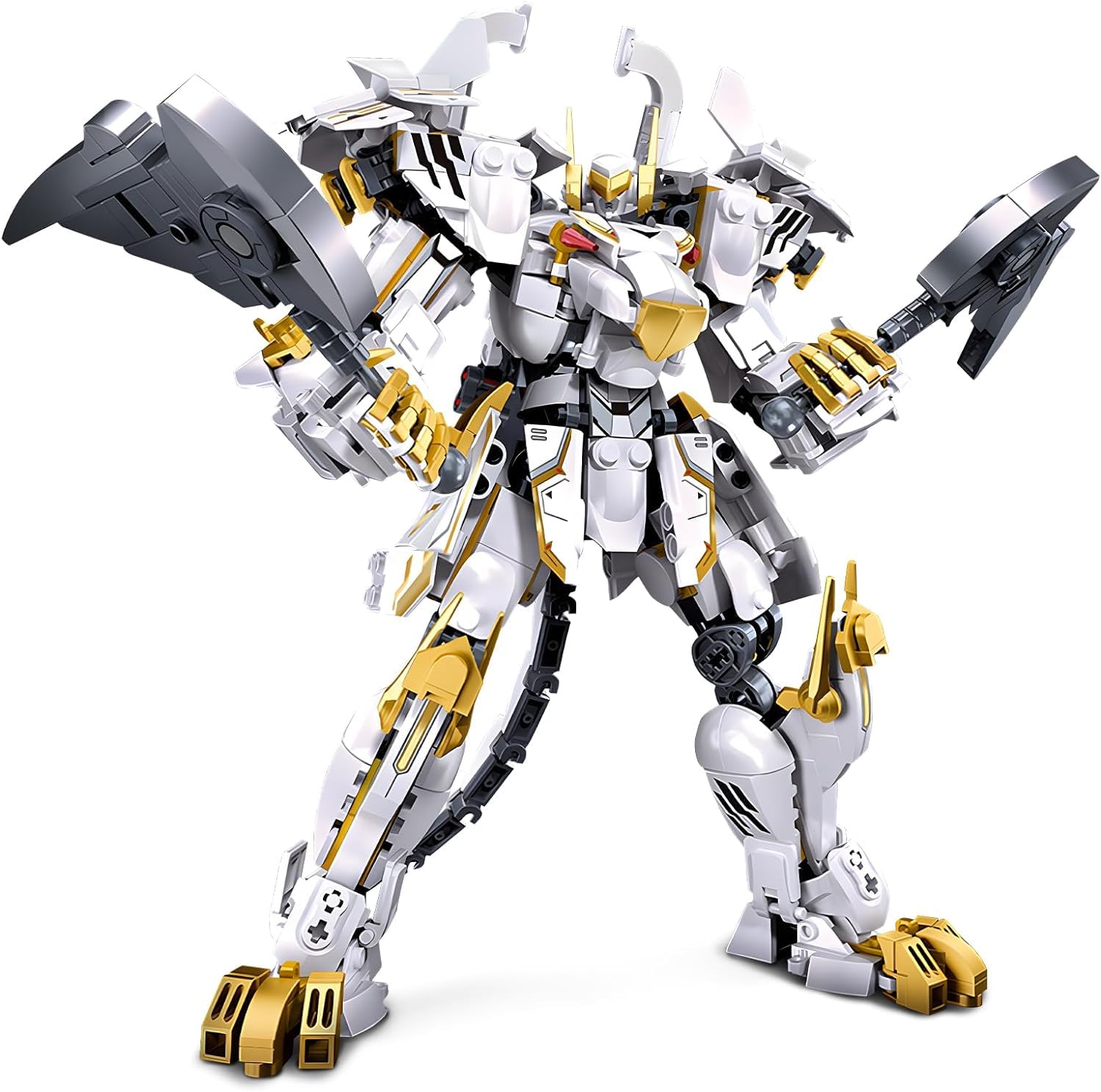 DAHONPA White Tiger Transforming Mech Building Blocks Set, Mythical Warrior Mecha Model Kit (670 Pieces) Gift for Adults and Kids