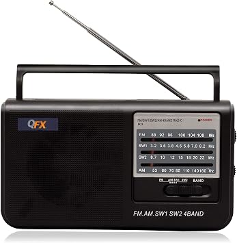 QFX R-3 Retro AM/FM Radio,Black