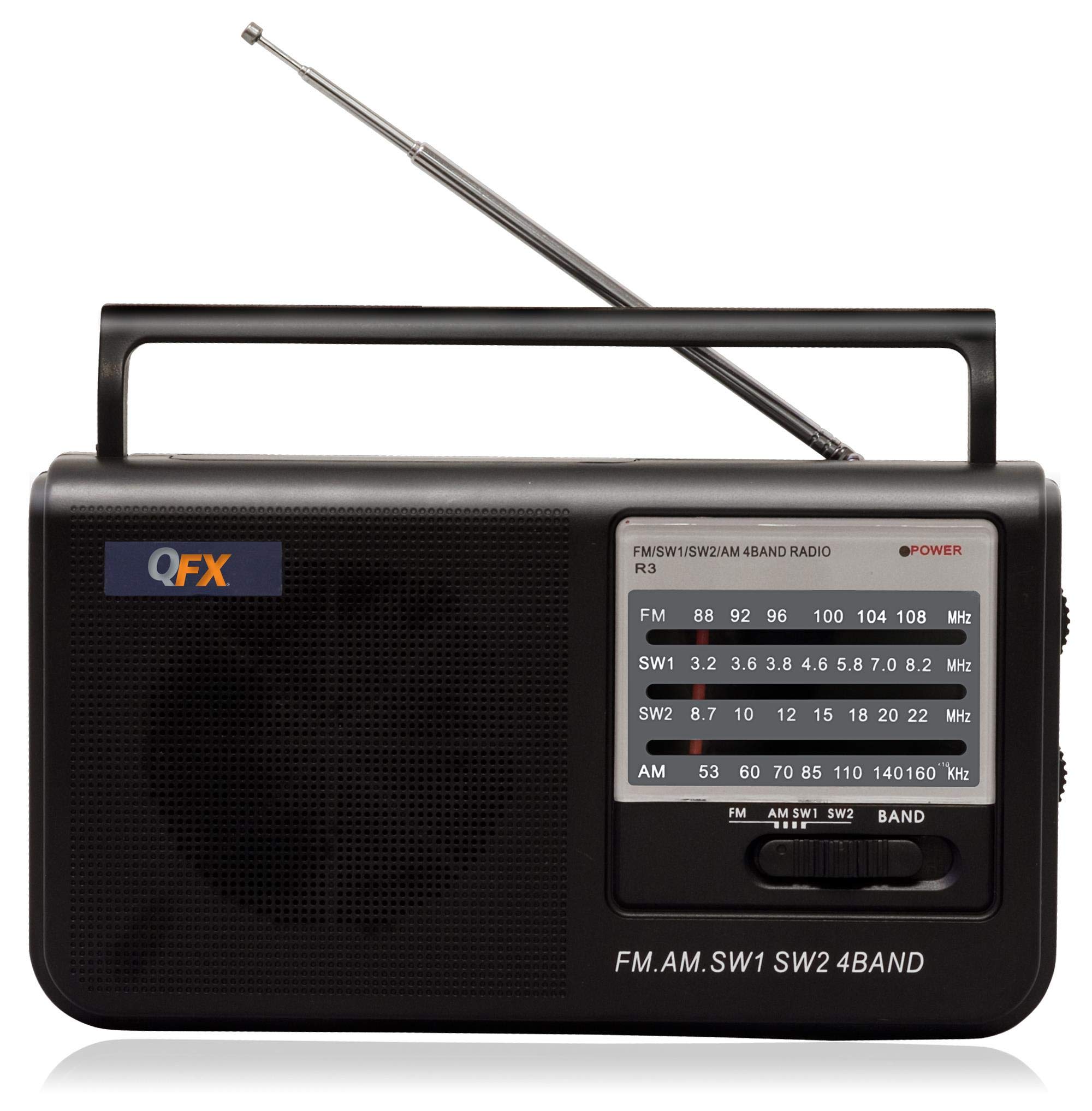Amazon.com: QFX R-3 Retro AM/FM Radio,Black : Electronics