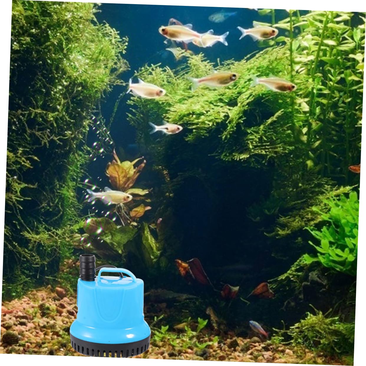 SUPVOX Pompa per Acquario Sommersa in Abs Funzione di Circolazione Acqua e Filtrazione Efficiente, Silenziosa e Compatta per Vasche e Acquari