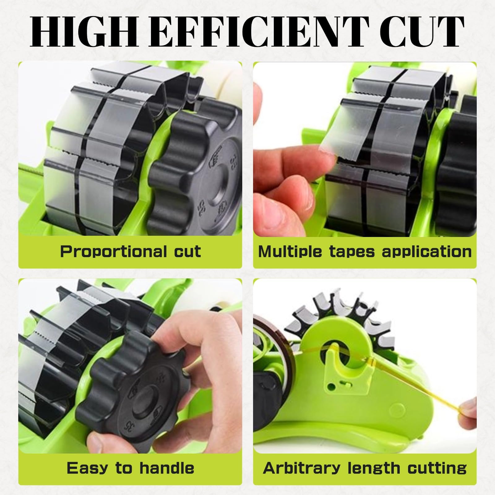 Multi Roll Tape Cutter Desktop Tape Dispenser Multifunzionale Trasferimento di calore Nastro Dispenser per Imballaggio Artigianato
