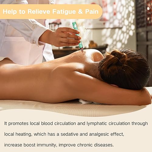 Miniatura 4 de OSPNIEEK Rollos de moxa puro, 30 rollos hechos a mano de moxibustión suaves en palitos de artemisa de moxa, conos de moxa naturales para cintura,