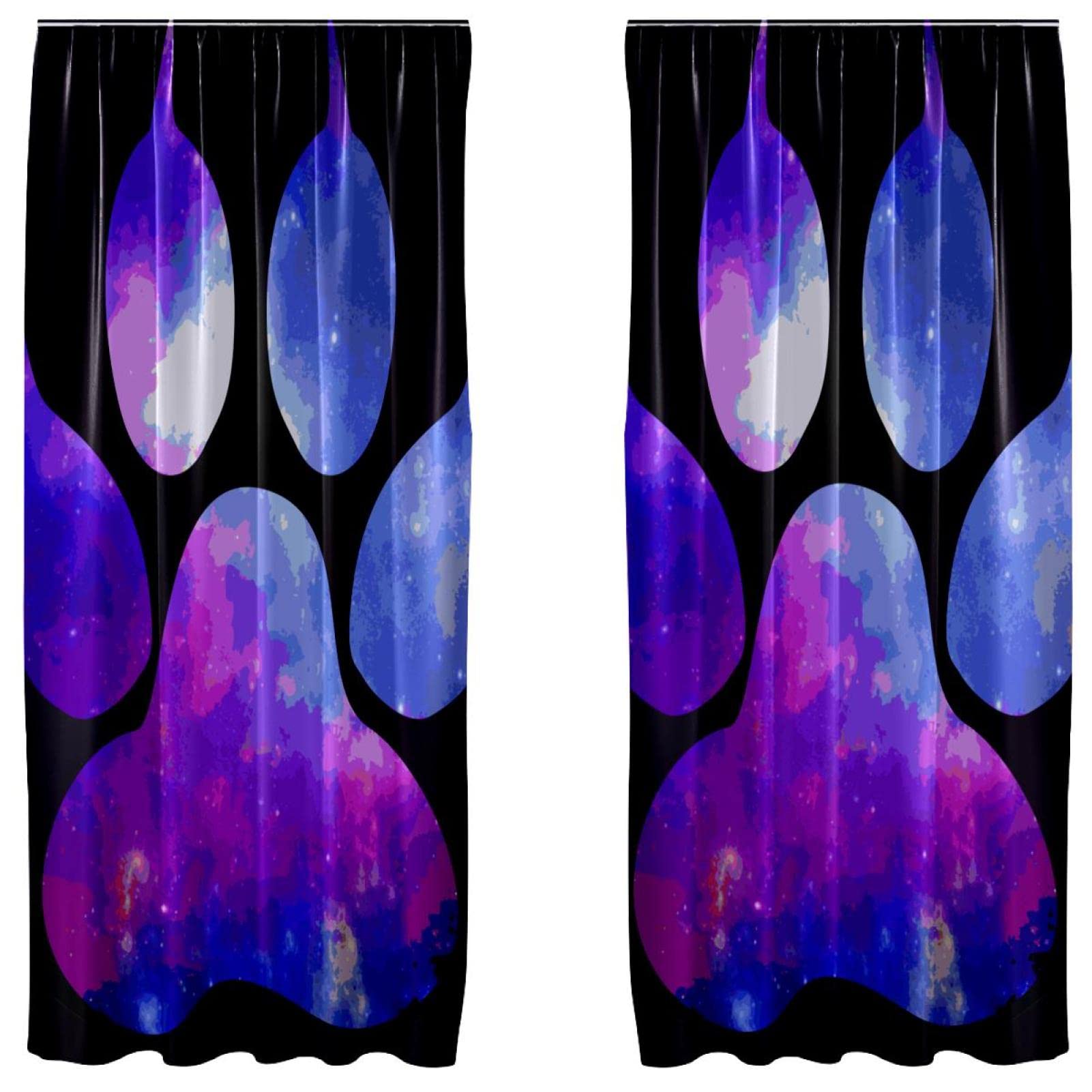 Cortinas moradas para evitar reflejos solares juego de 2 paneles ligeros de 55x84
