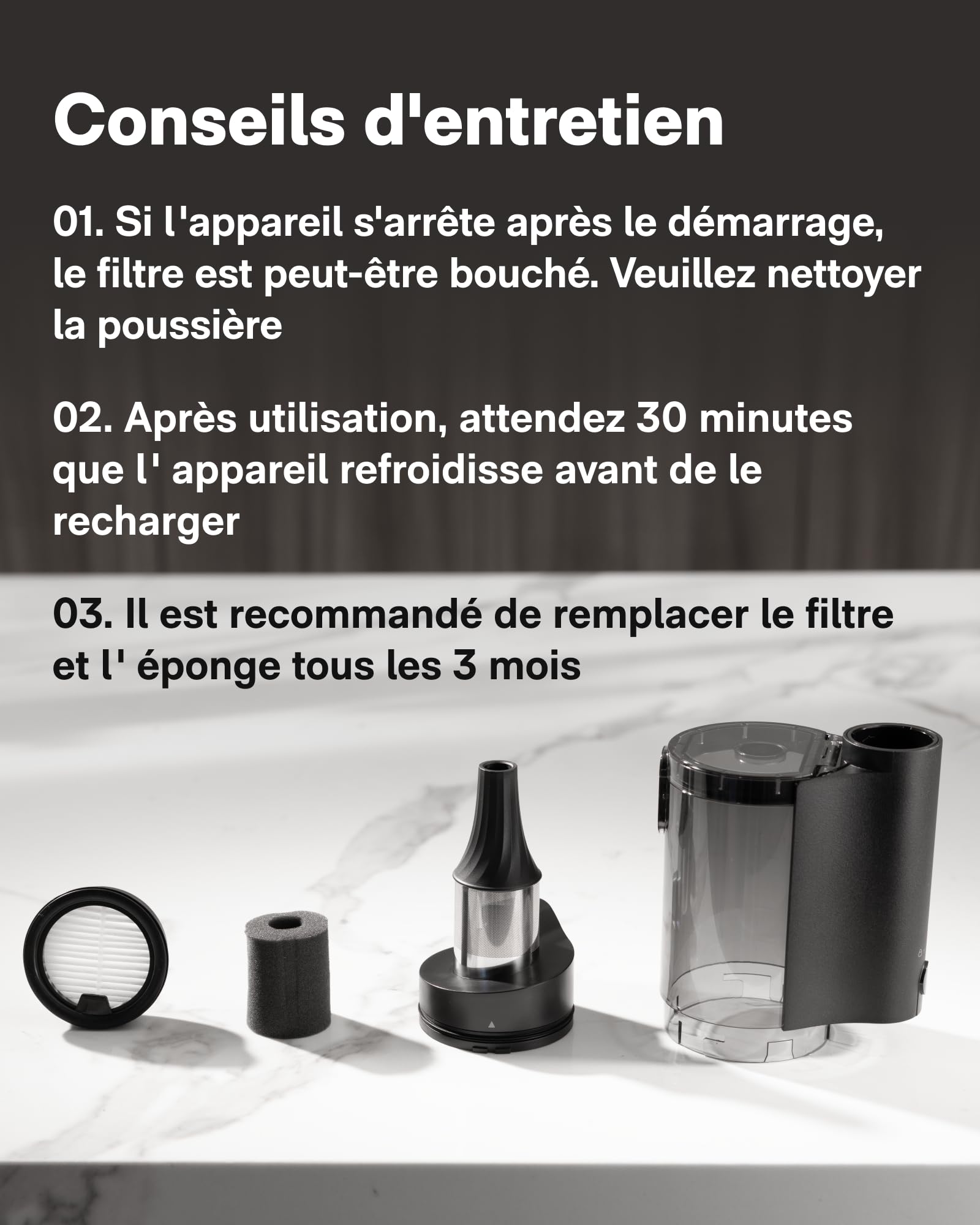 HOTO BlowVac Aspirateur à Main 2 en 1, 23000 Pa sans Fil Souffleur Voiture