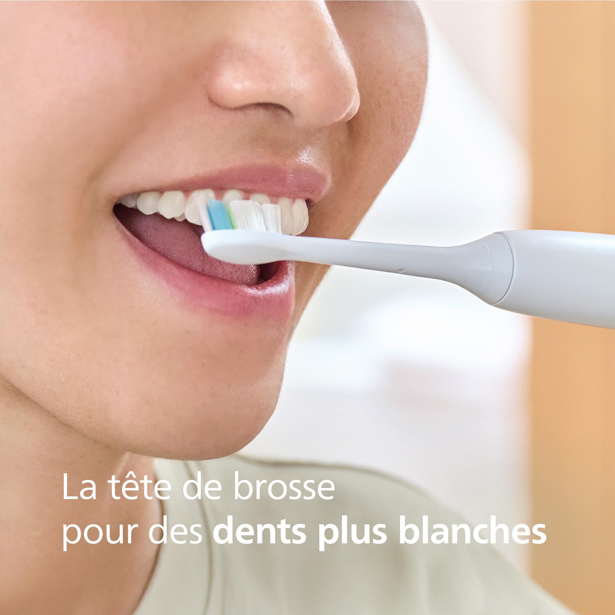 Philips Sonicare W2 Optimal - têtes de brosse à dents de rechange d'origine, blanc, lot de 2, HX6062/87 - 1