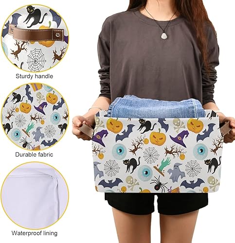 Miniatura 119 de senya Cesta de Pascua, huevos de flores de Pascua, plegable, de tela, plegable, bolsa organizadora para almacenamiento de ropa Huevos de Pascua