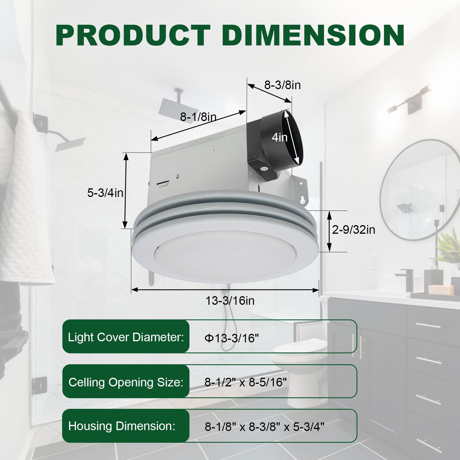Snapklik.com : Akicon Bathroom Exhaust Fan