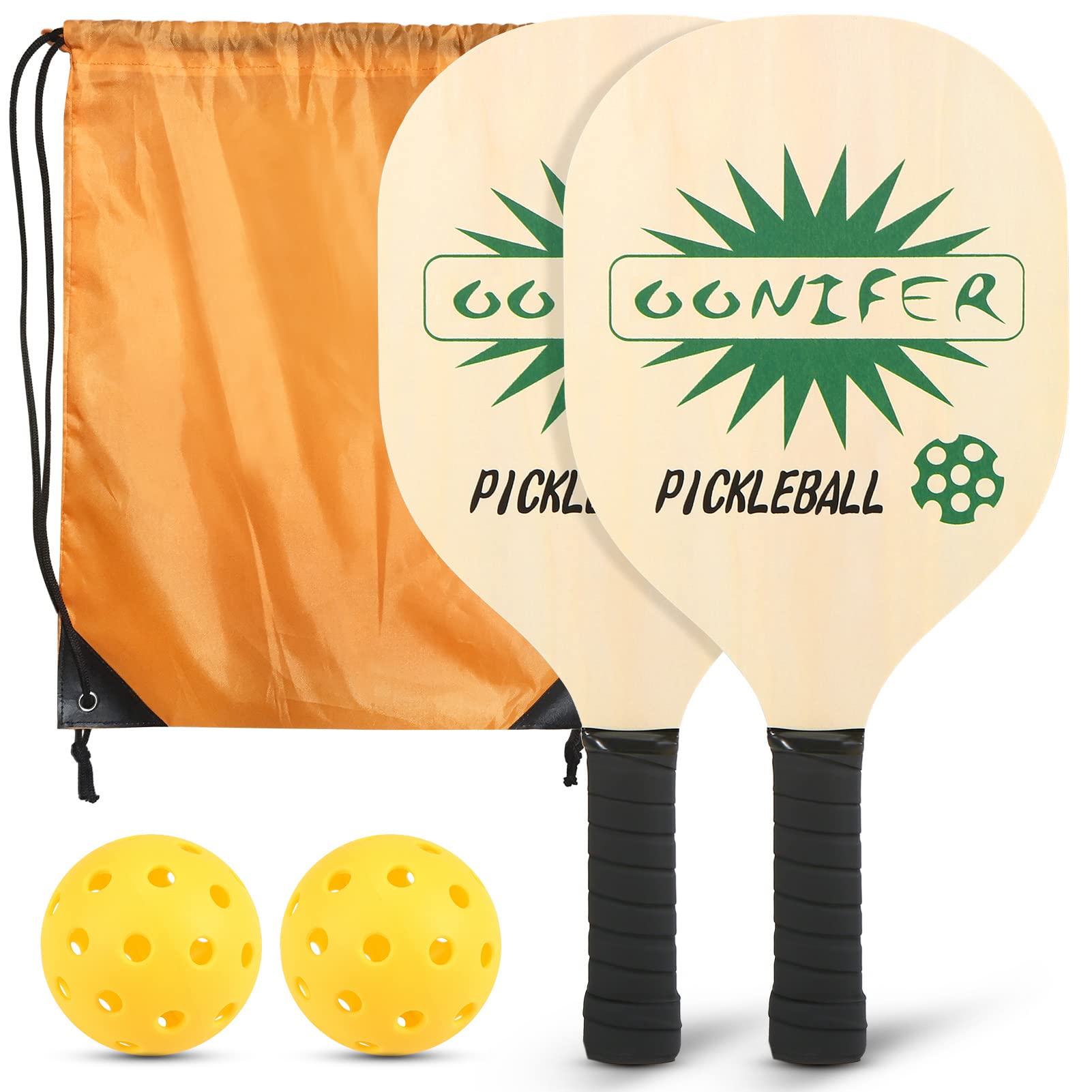 Buy Pickleball Paddle Set,Artue Wood Pickleball Paddle Set Light Weight