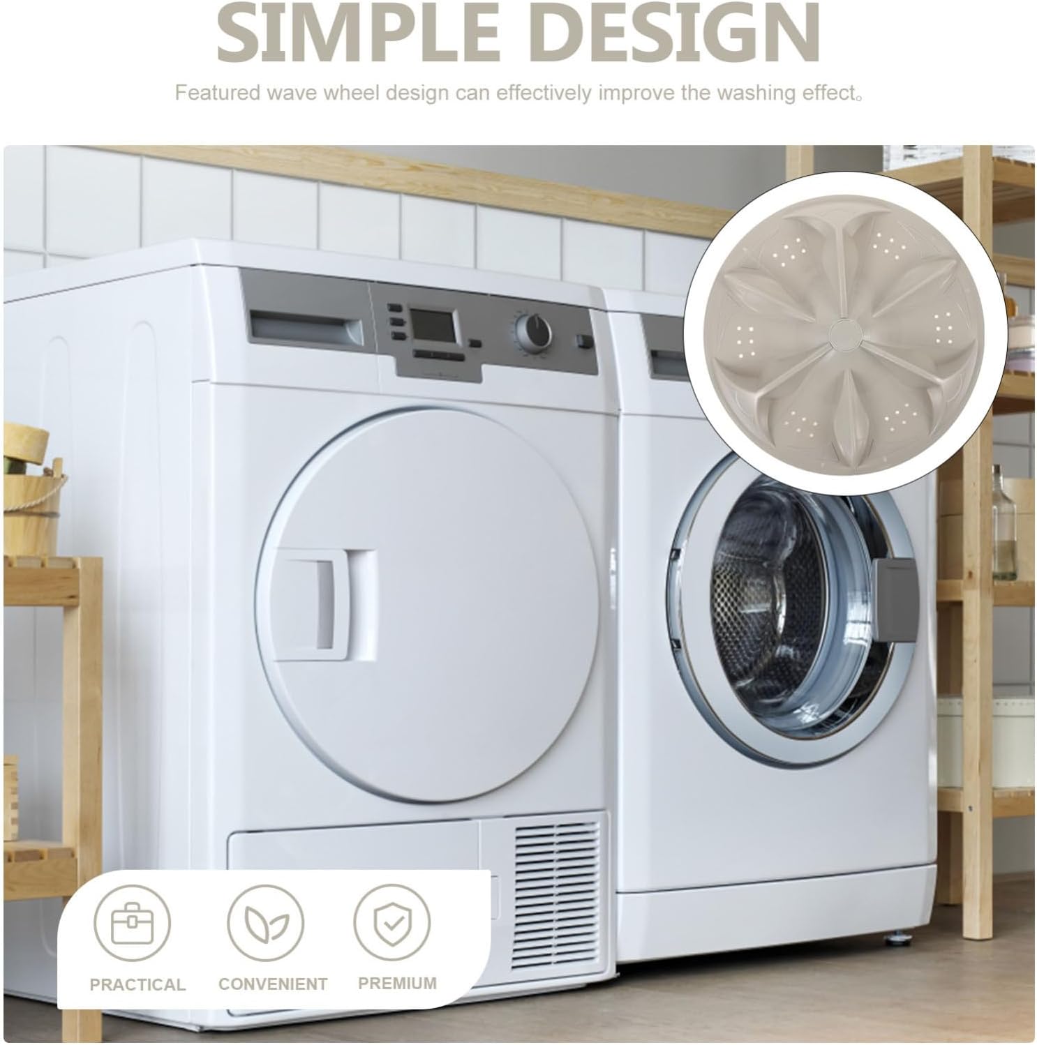 Full-automatic Washing Machine Pulsator Teeth Wave Wheel Design Compatible Washers Easy to Install Washer Part for Enhanced Cleaning Performance