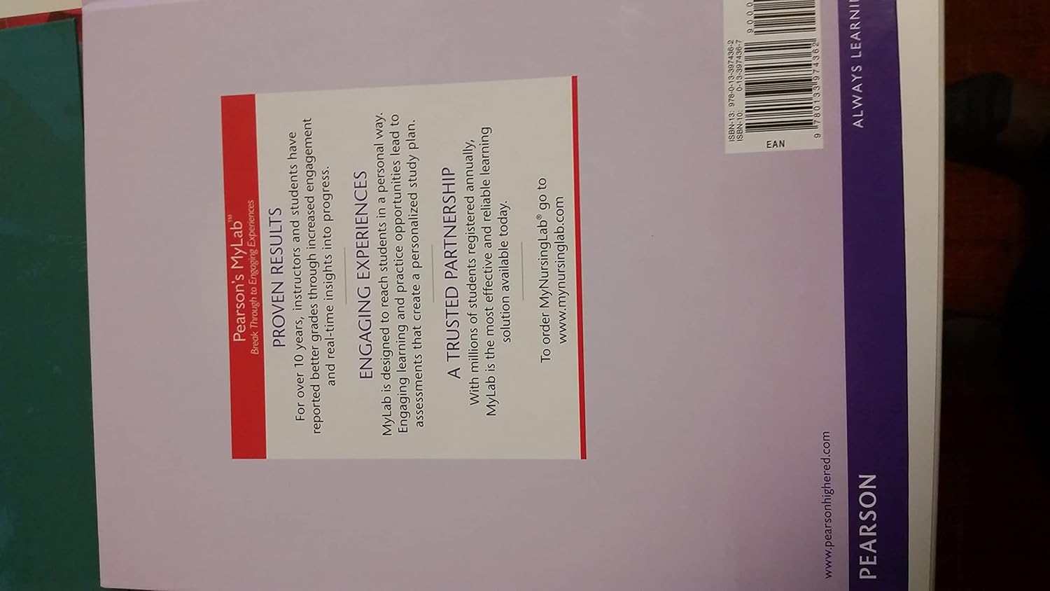 Back cover of Kozier & Erb's Fundamentals of Nursing, Tenth Edition