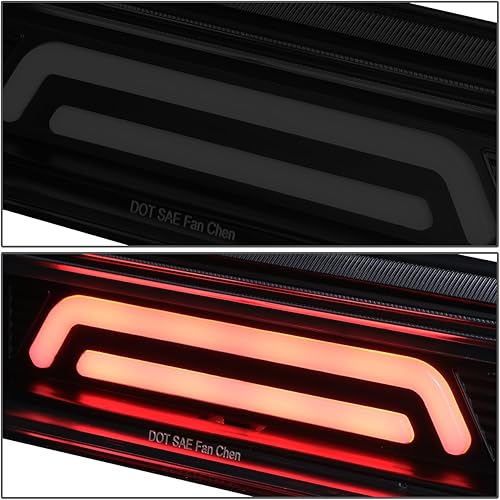 Miniatura 3 de DNA MOTORING 3BL-TTU07-3D-LED-BK-SM carcasa negra 3D LED tercera luz de freno trasera compatible con Tundra 07-18