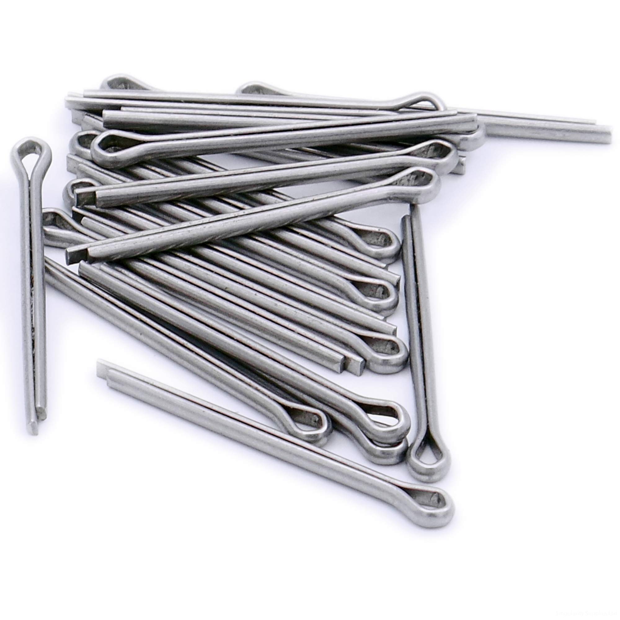 Singularity Supplies Silver M4 (4Mm X 20Mm) Split Cotter Pin - Stainless Steel (A2) (Pack Of 20)