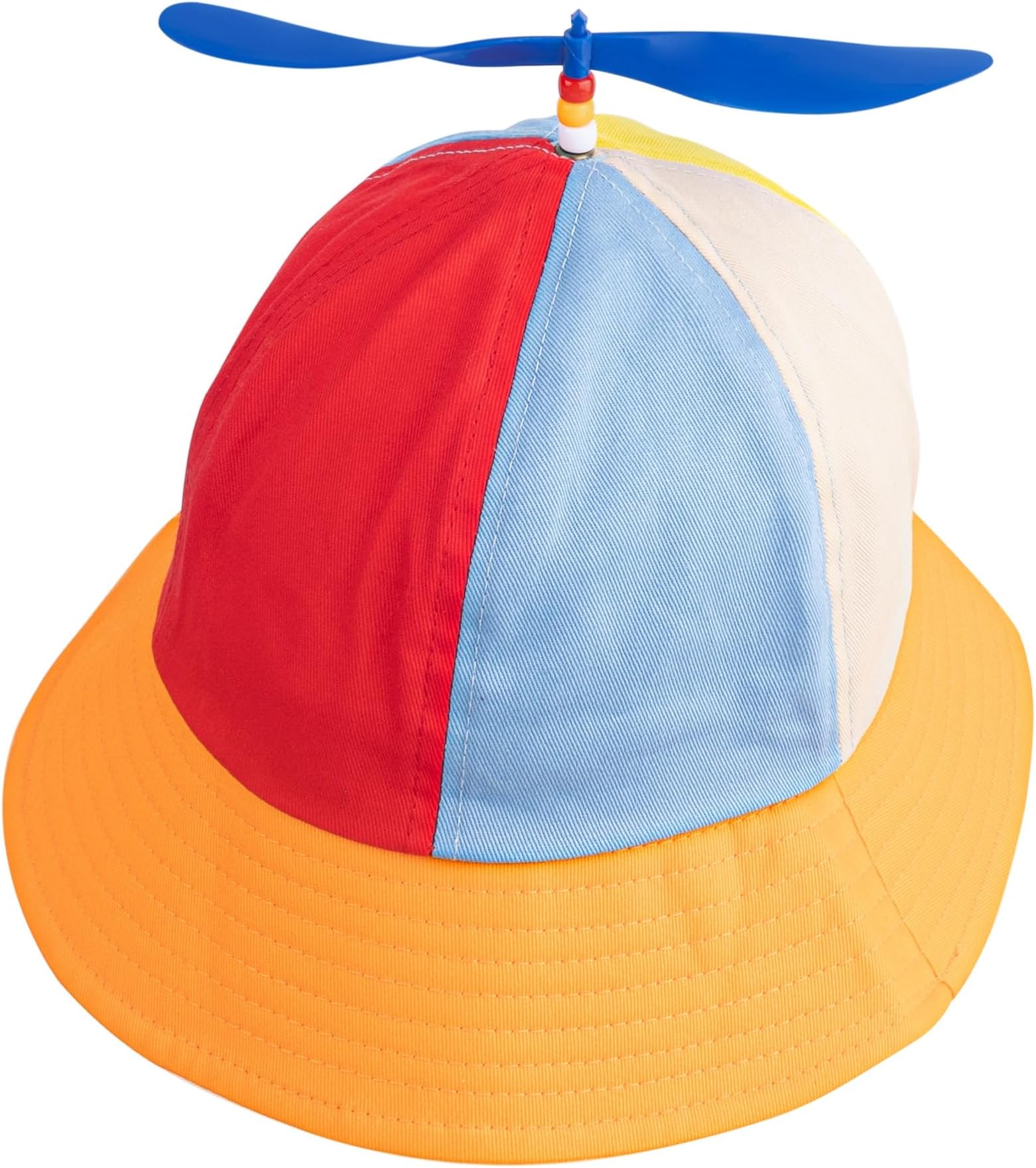 AUEARAUEAR, Propeller Hat Adult Funny Bamboo Dragonfly Baseball Cap with Helicopter Rainbow